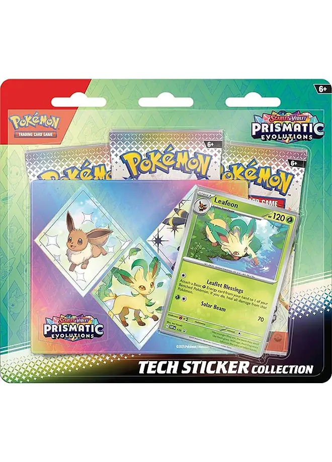 Pokemon Tcg Prismatic Evolutions Tech Sticker Collection Leafeon ürün görseli