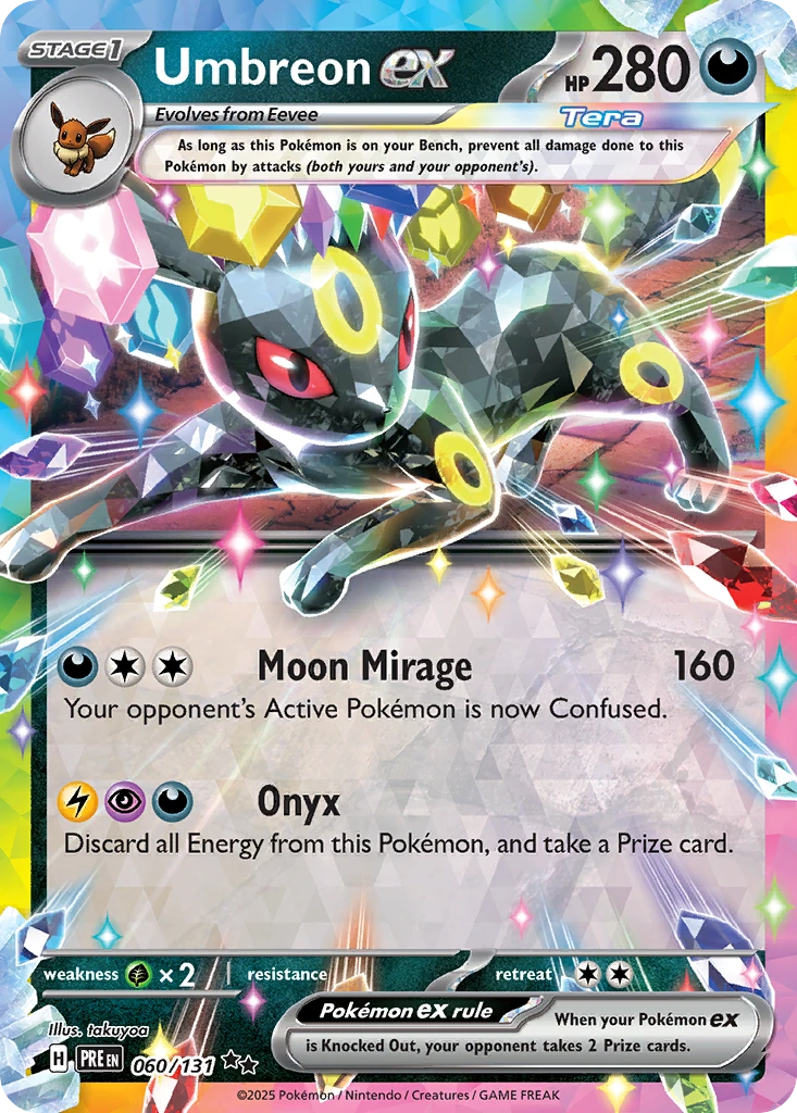 Umbreon ex 060/131 Prismatic Evolutions Pokémon Kartı