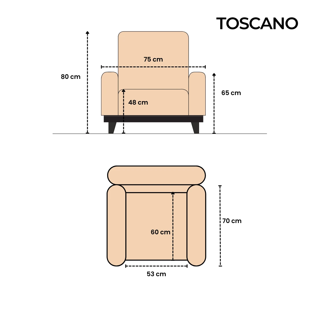 Toscano Мебелен Комплект 3+3+1+1
