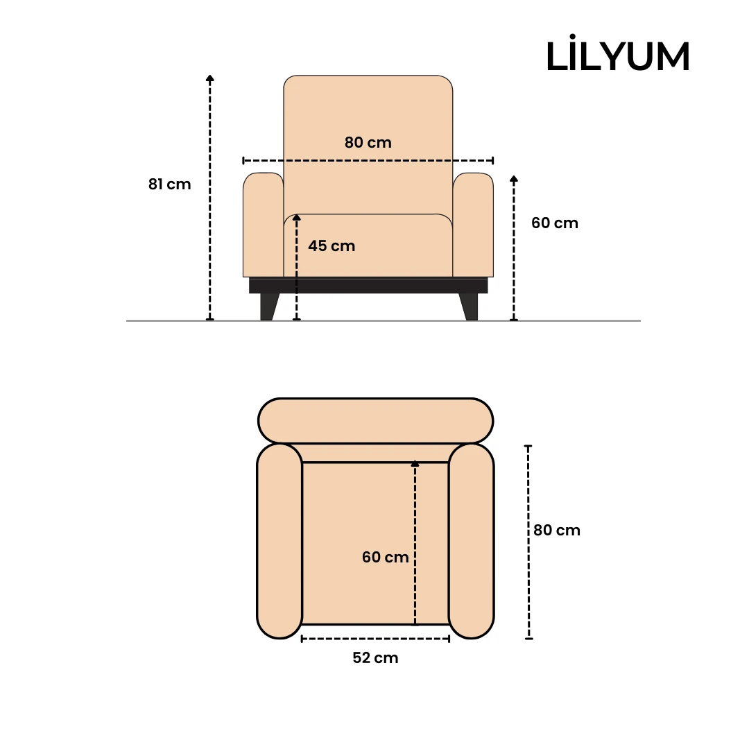 Lilyum Koltuk Takımı 3+3+1+1
