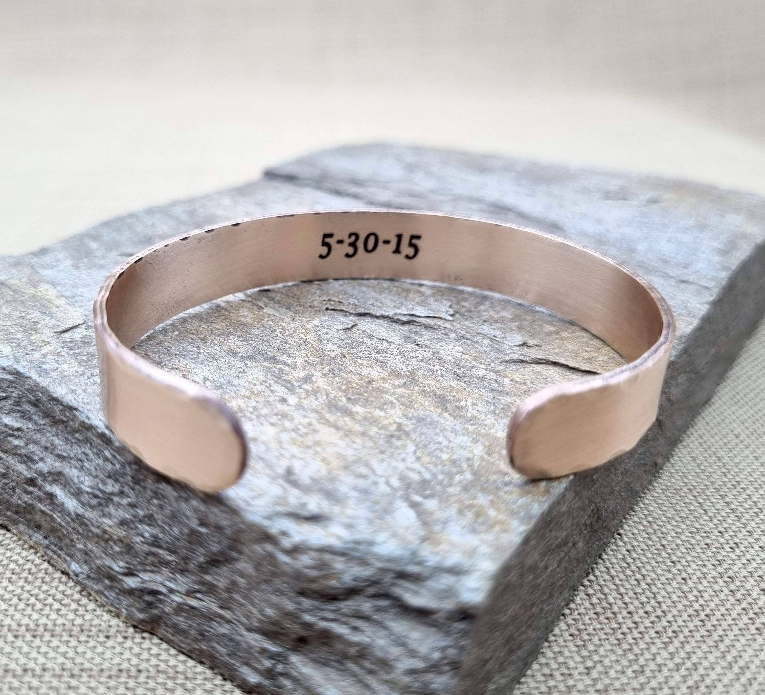 Custom Morse Code Brass Cuff Bracelet – Secret Message Gift