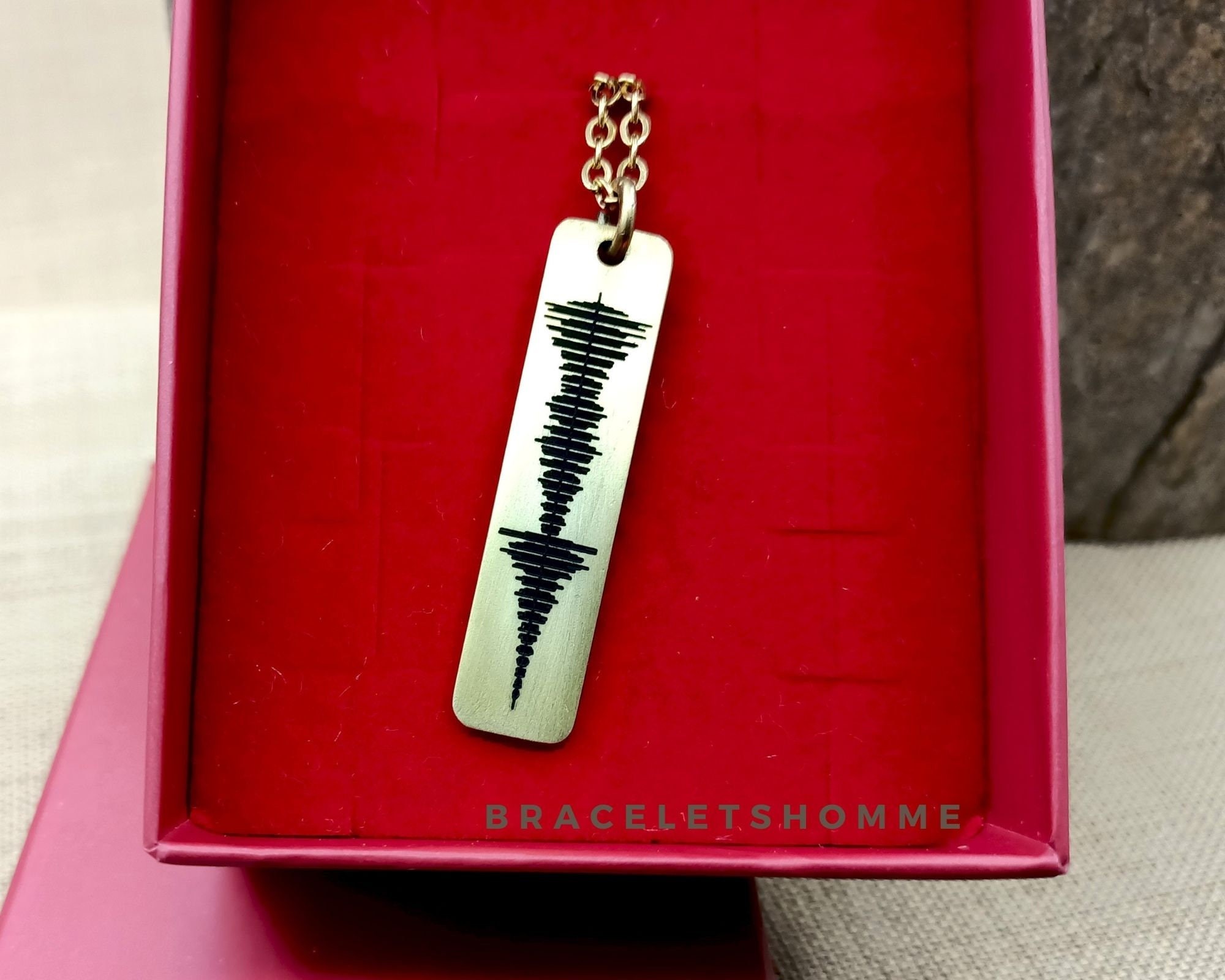 925 Sterling Silver Soundwave Necklace with QR Code – Personalized Voice or Heartbeat Jewelry, Custom Gift for Couples, Sound wave Jewelry