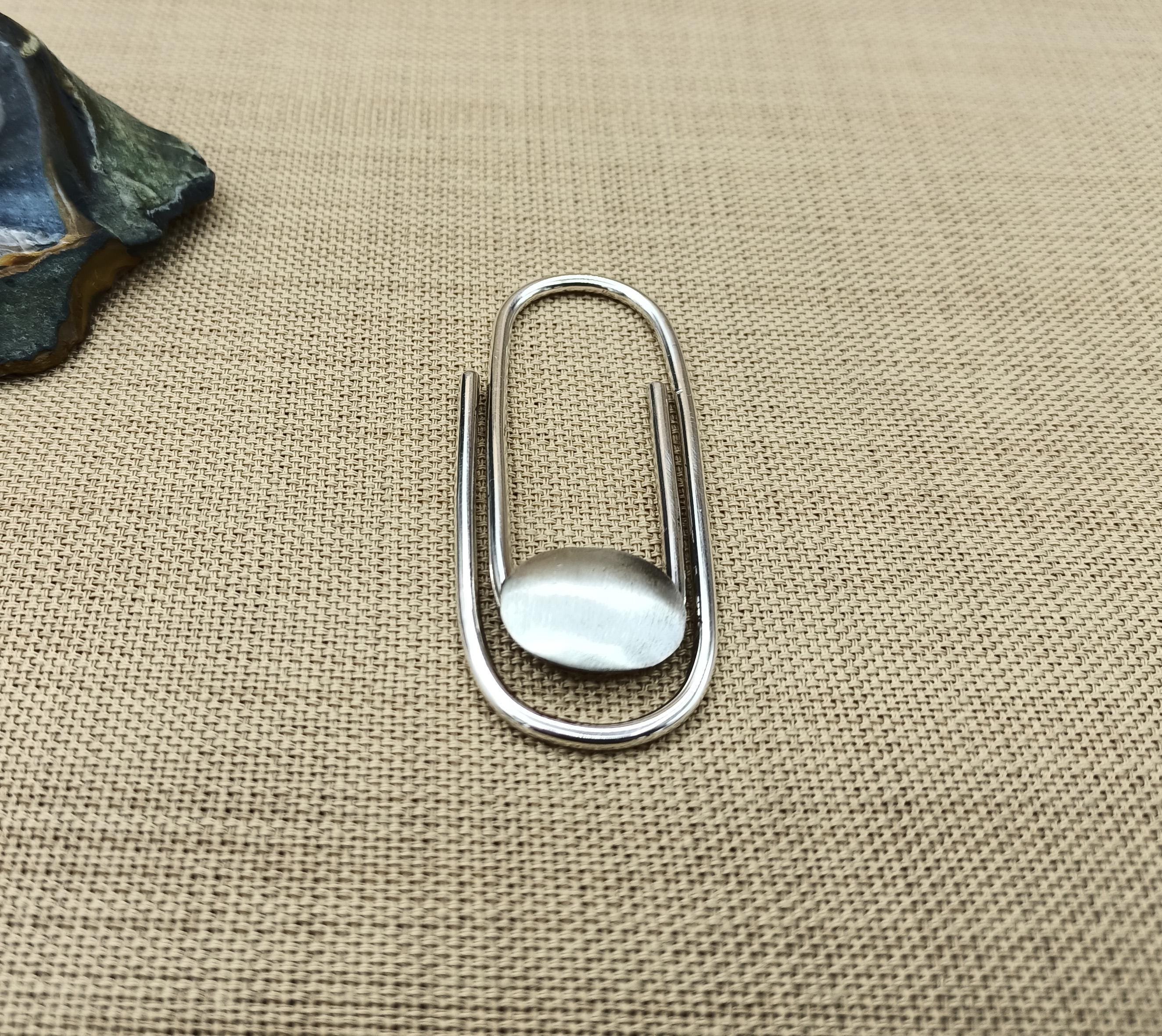 925 Sterling Silver Handmade Money Clip  To request your own personalized initials, simply enter them in the "Notes to Seller" section at checkout.