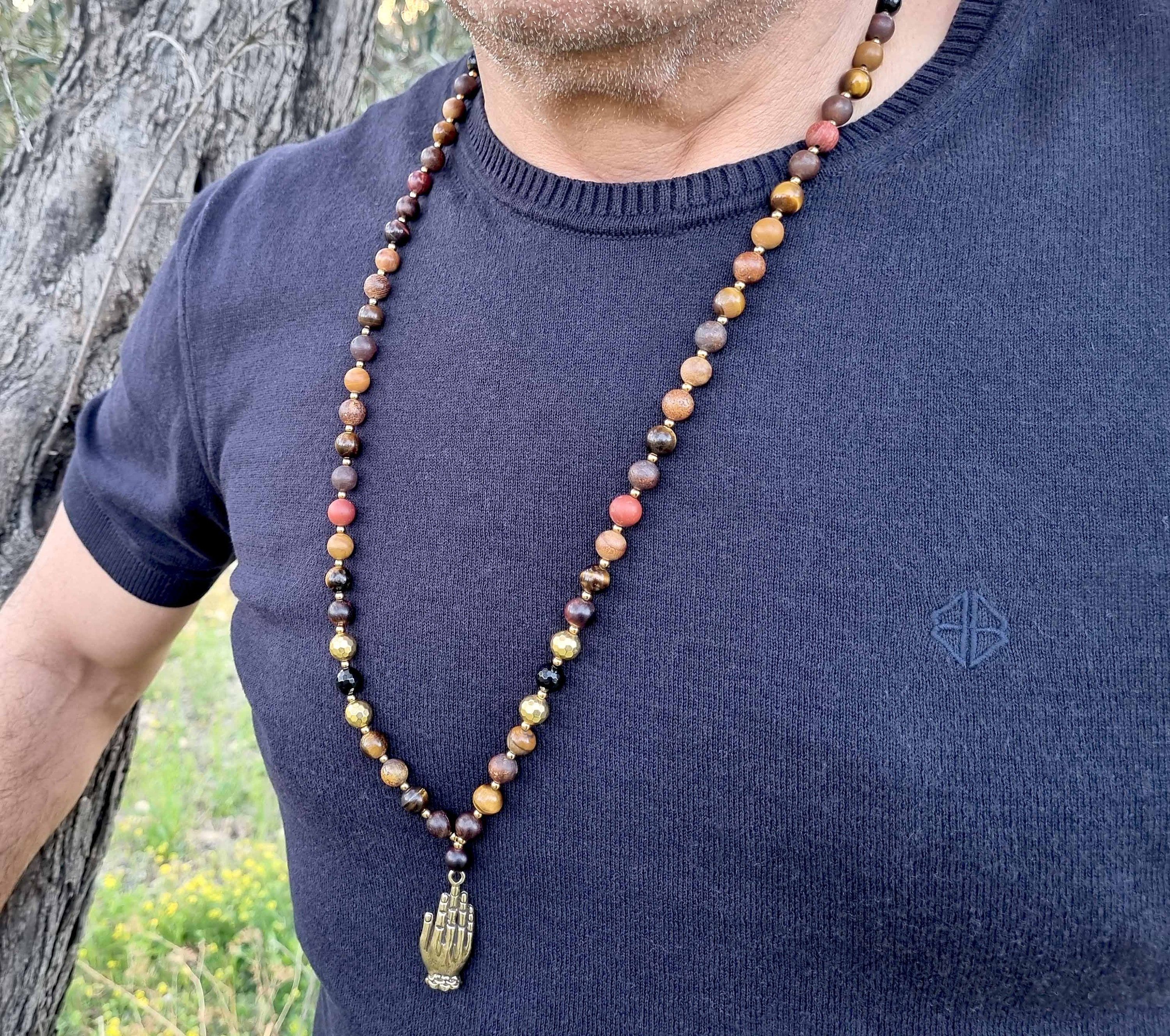 Fearless Spirit – Men's Buddha Palm Protection Necklace