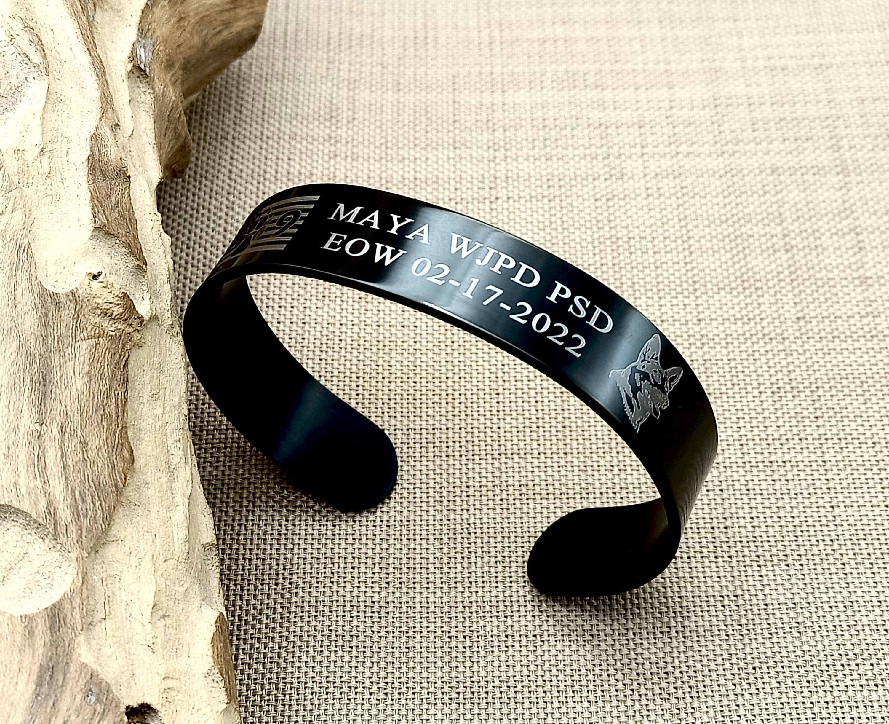 K9 MAYA Memorial Bracelet - In Loving Memory of K-9 MAYA - West Jordan Police Department, Utah