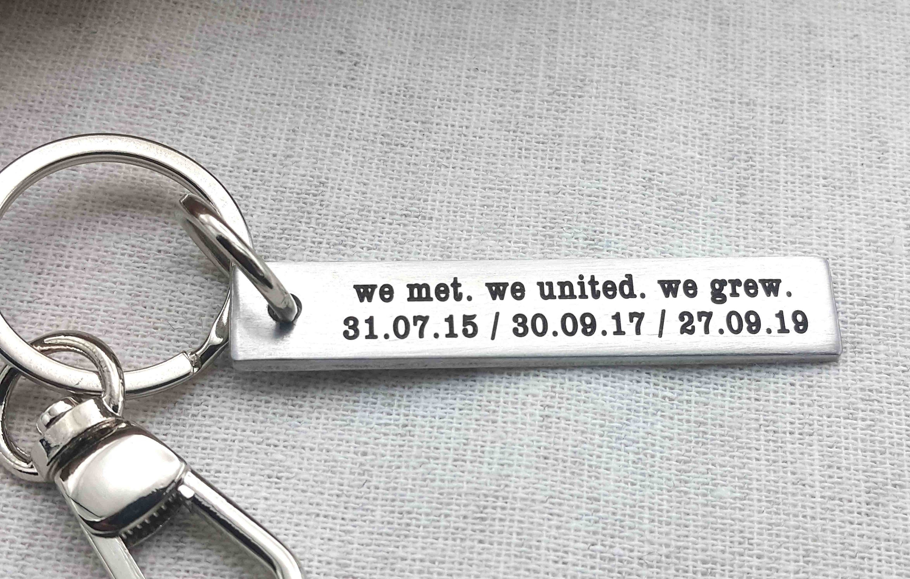 Personalized Soundwave Memorial Keychain with QR Code
