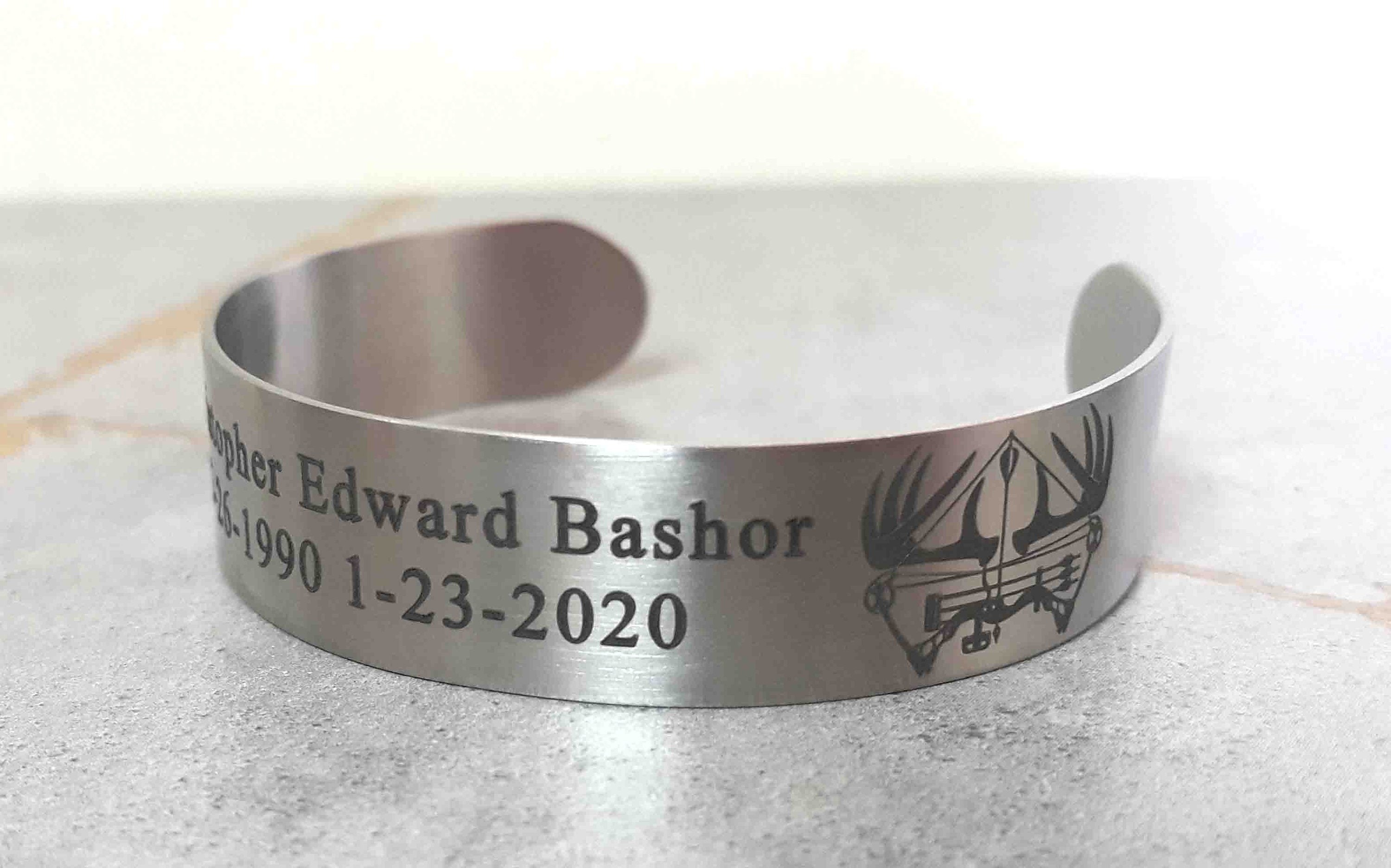 Personalized K9 Memorial Cuff • Stainless Steel Cuff • Fallen K-9 Dog • Honoring Fallen K9s • ODMP • Remembrance Bracelet