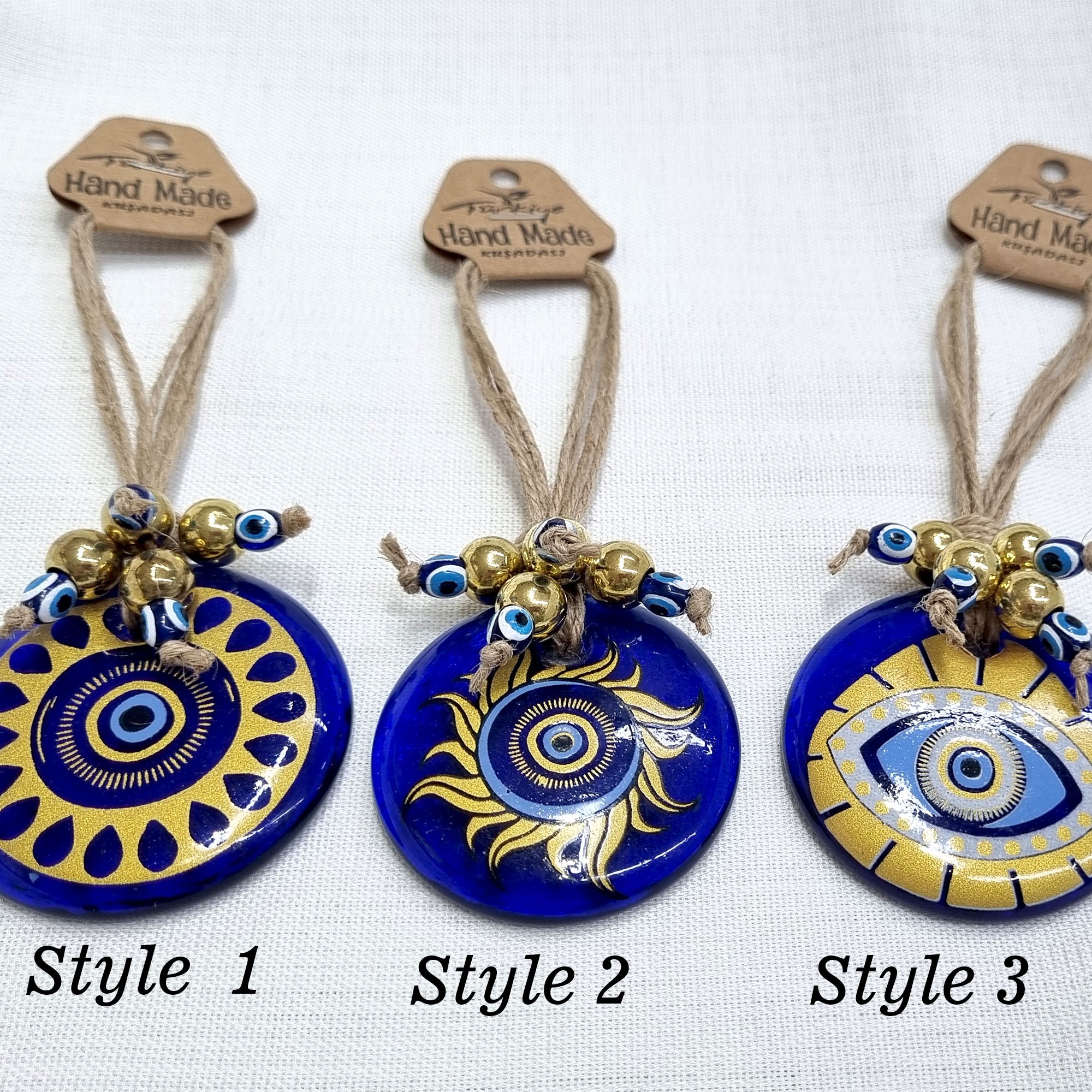Gold Accented Evil Eye Wall Hanging