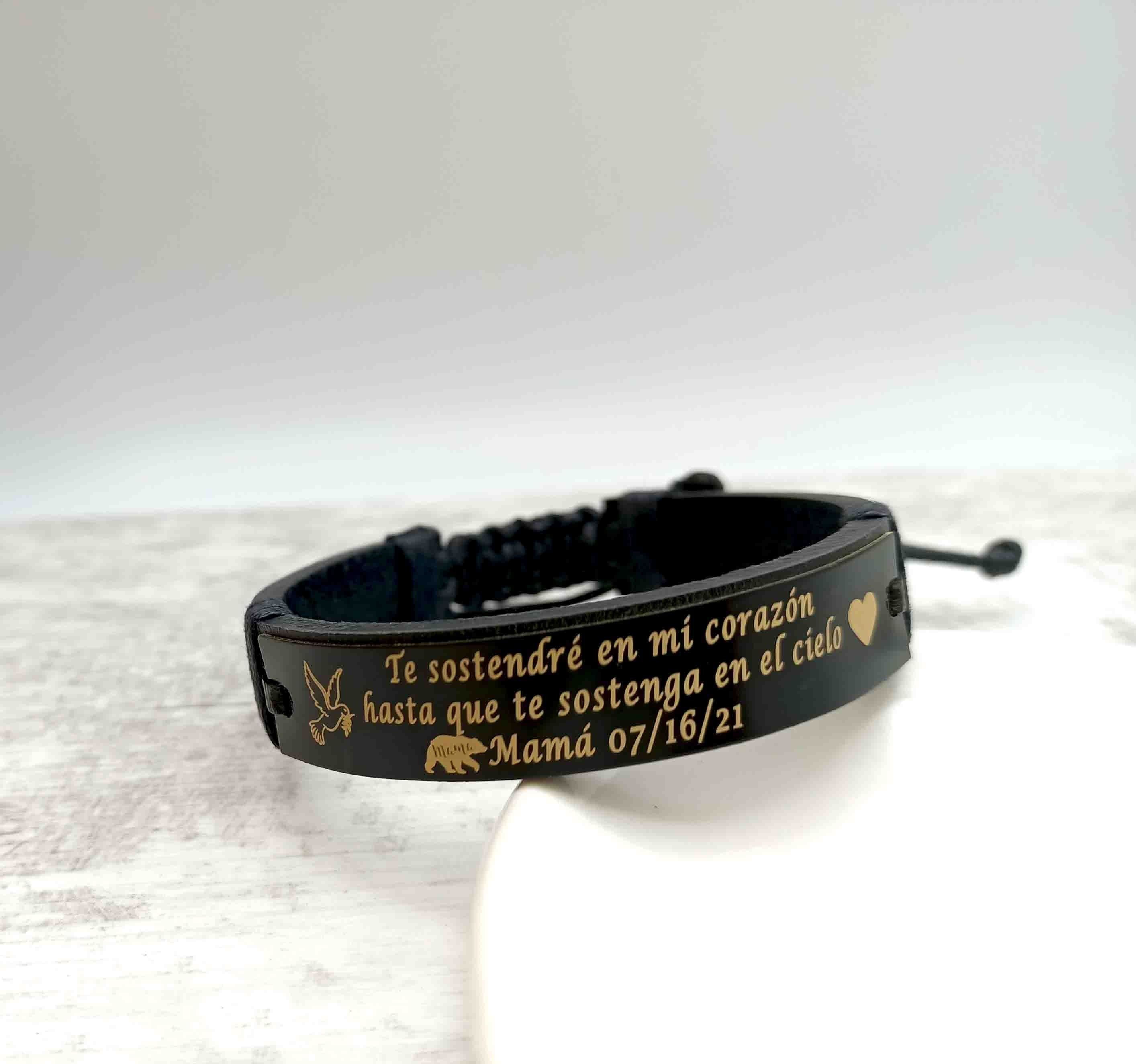 Personalized Condolence Gift, Remembrance Bracelet, In Memory of Loved One, Sympathy Bracelet, In Loving Memory of Mom, Custom RIP Bracelets