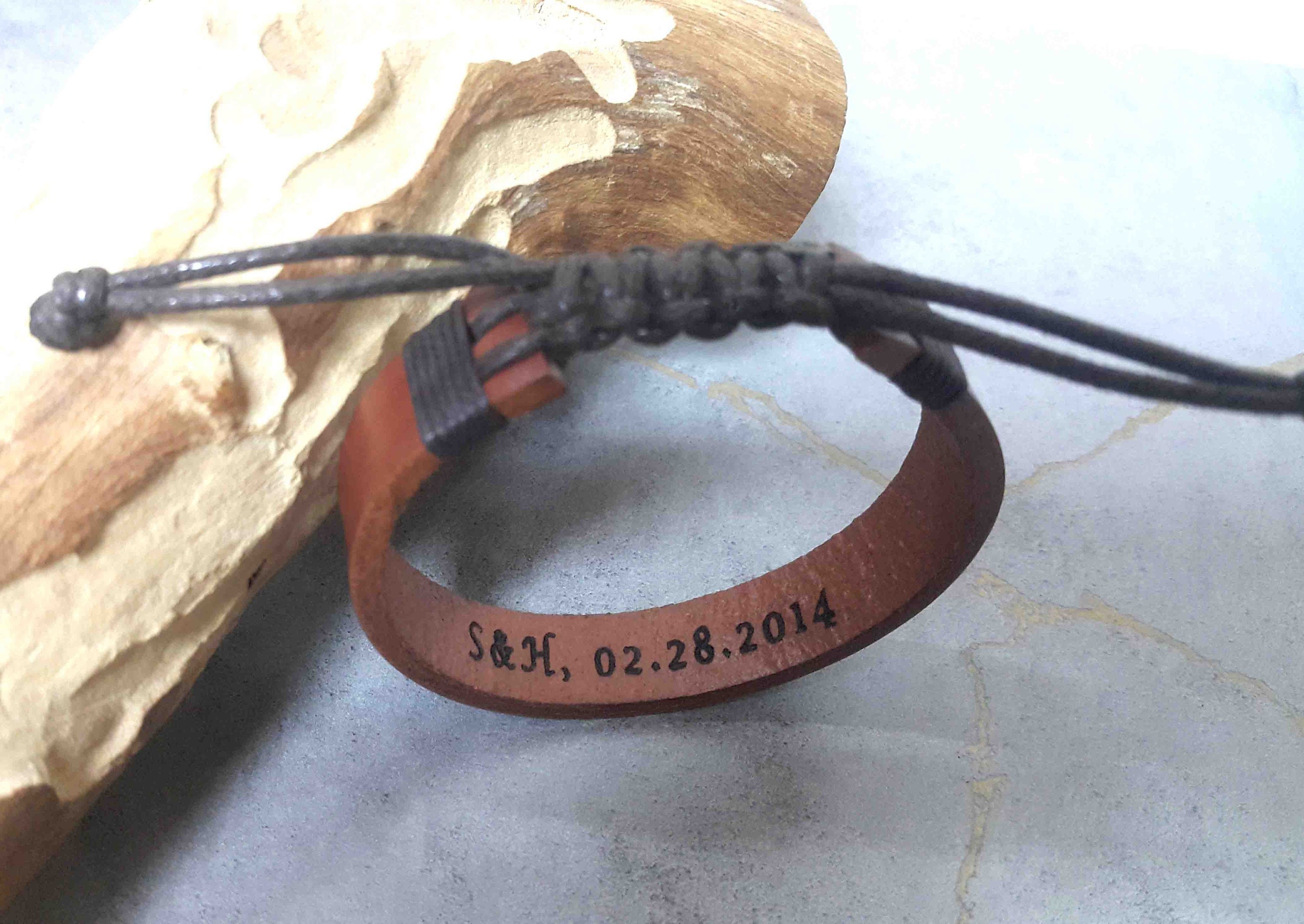Custom Morse Code Bible Verse Bracelet – Leather Gift