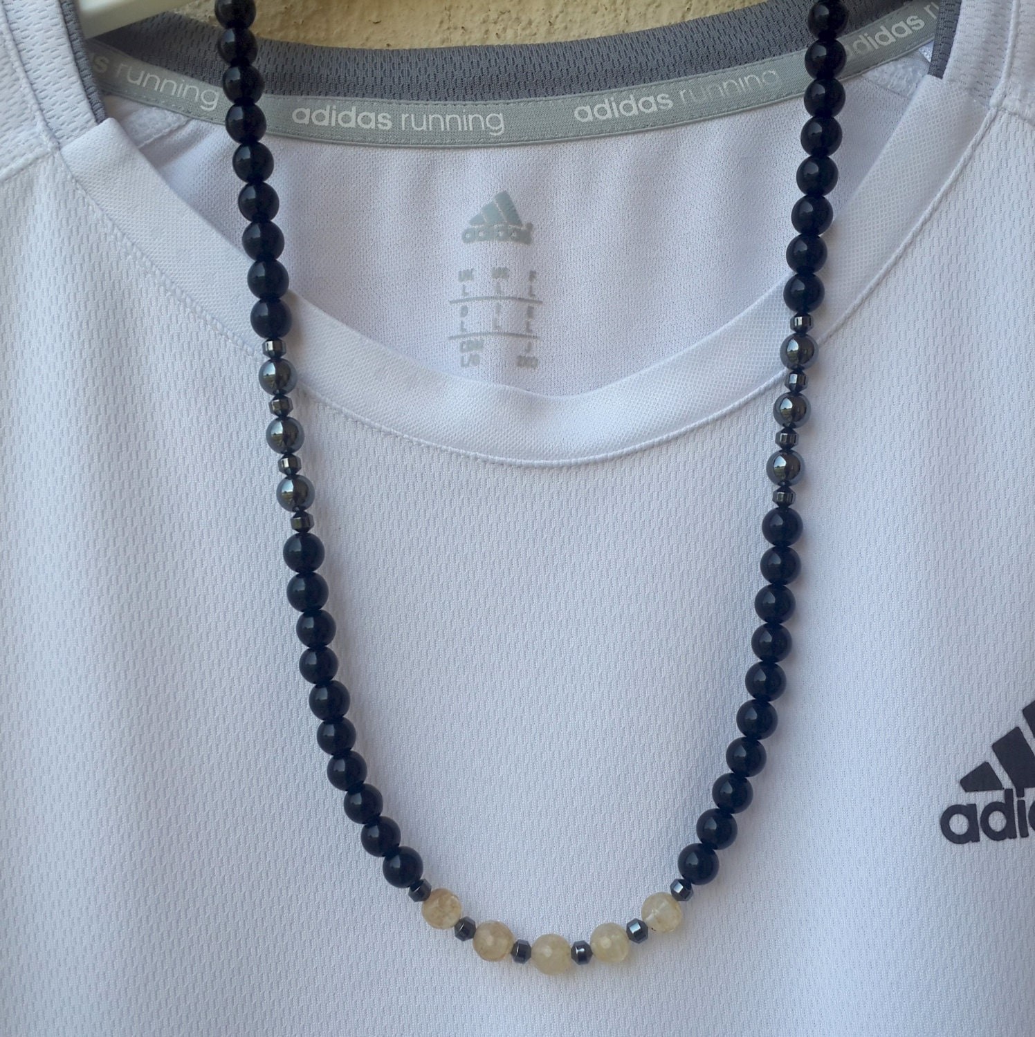 Power Alignment – Onyx, Hematite & Citrine Necklace for Men