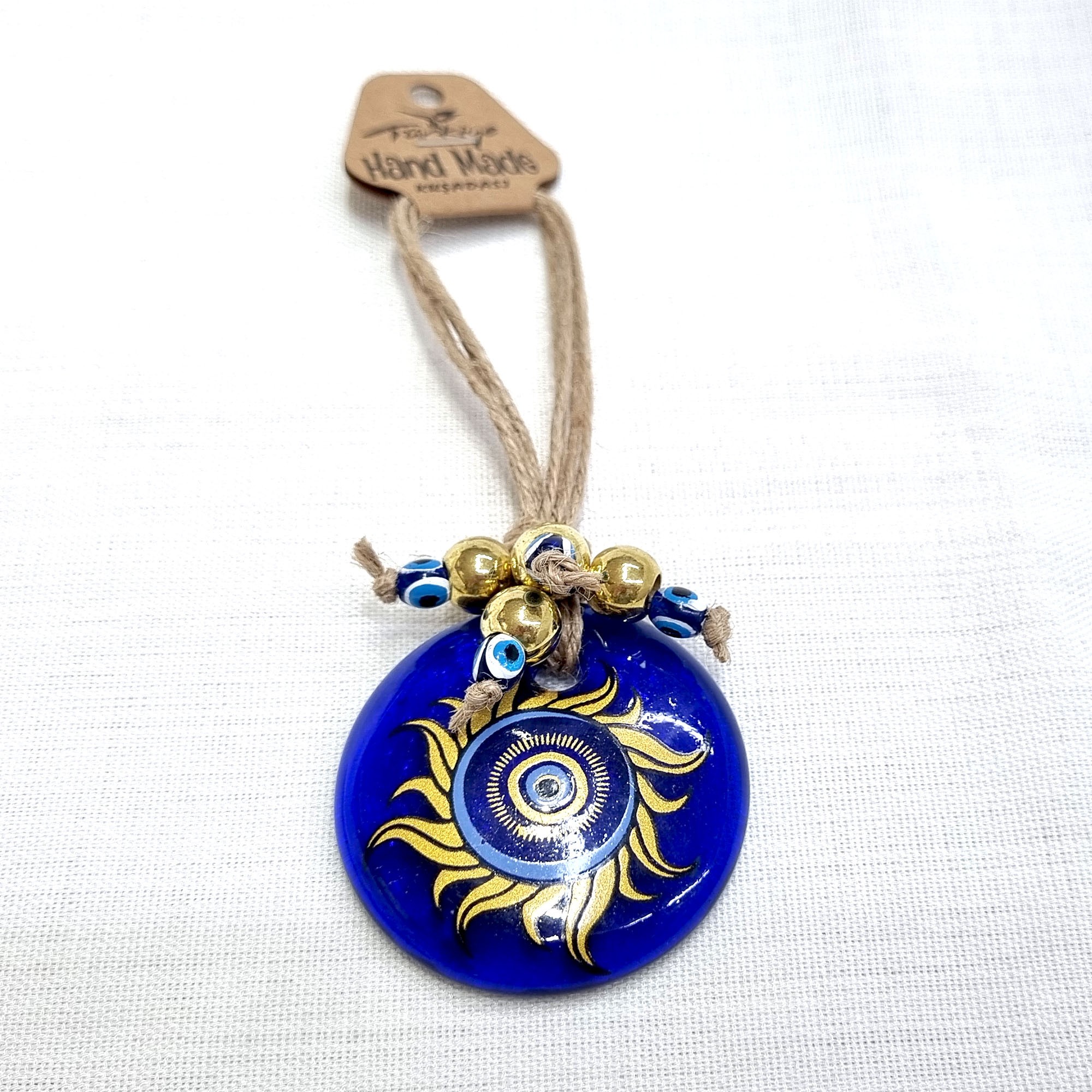 Gold Accented Evil Eye Wall Hanging