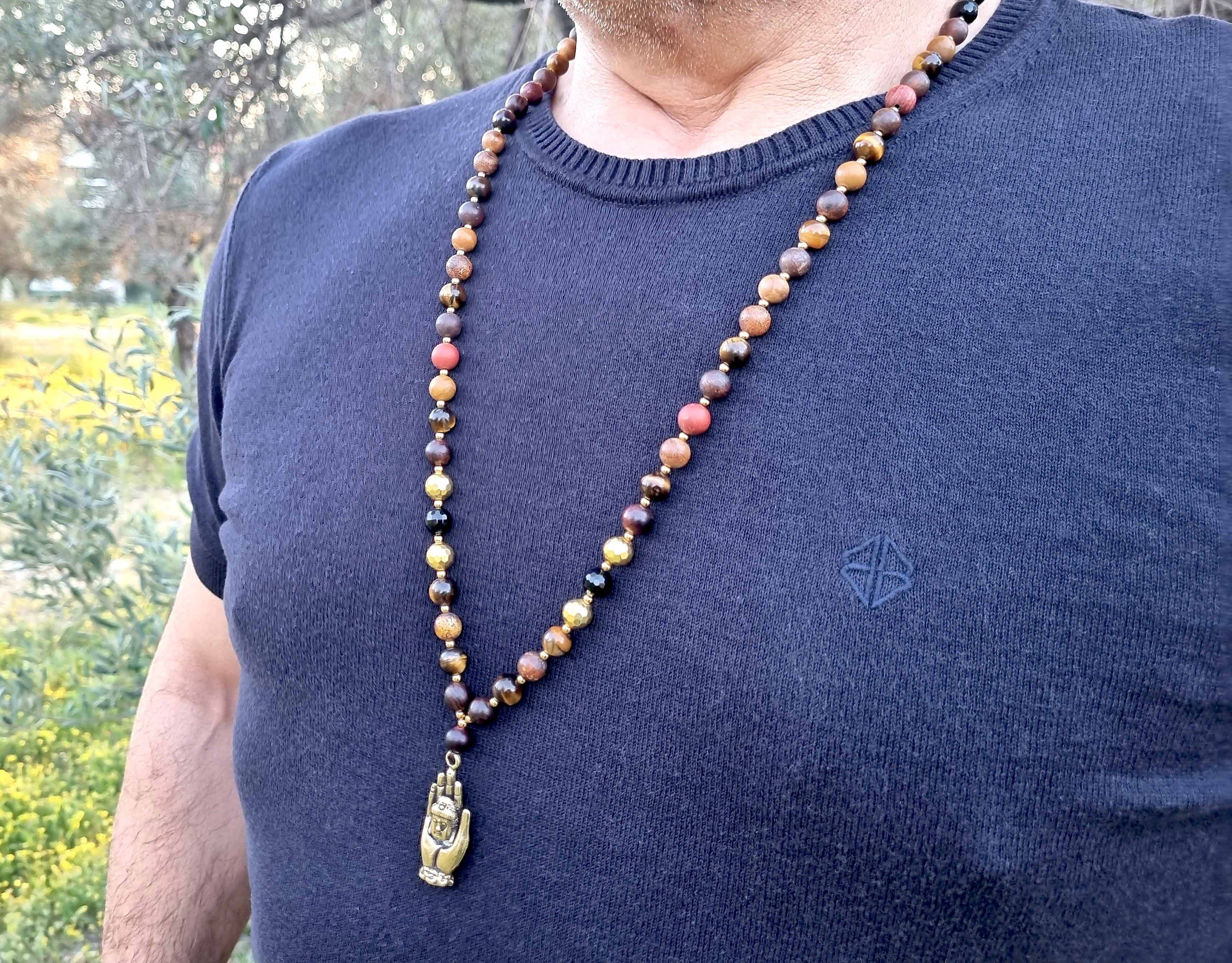 Fearless Spirit – Men's Buddha Palm Protection Necklace