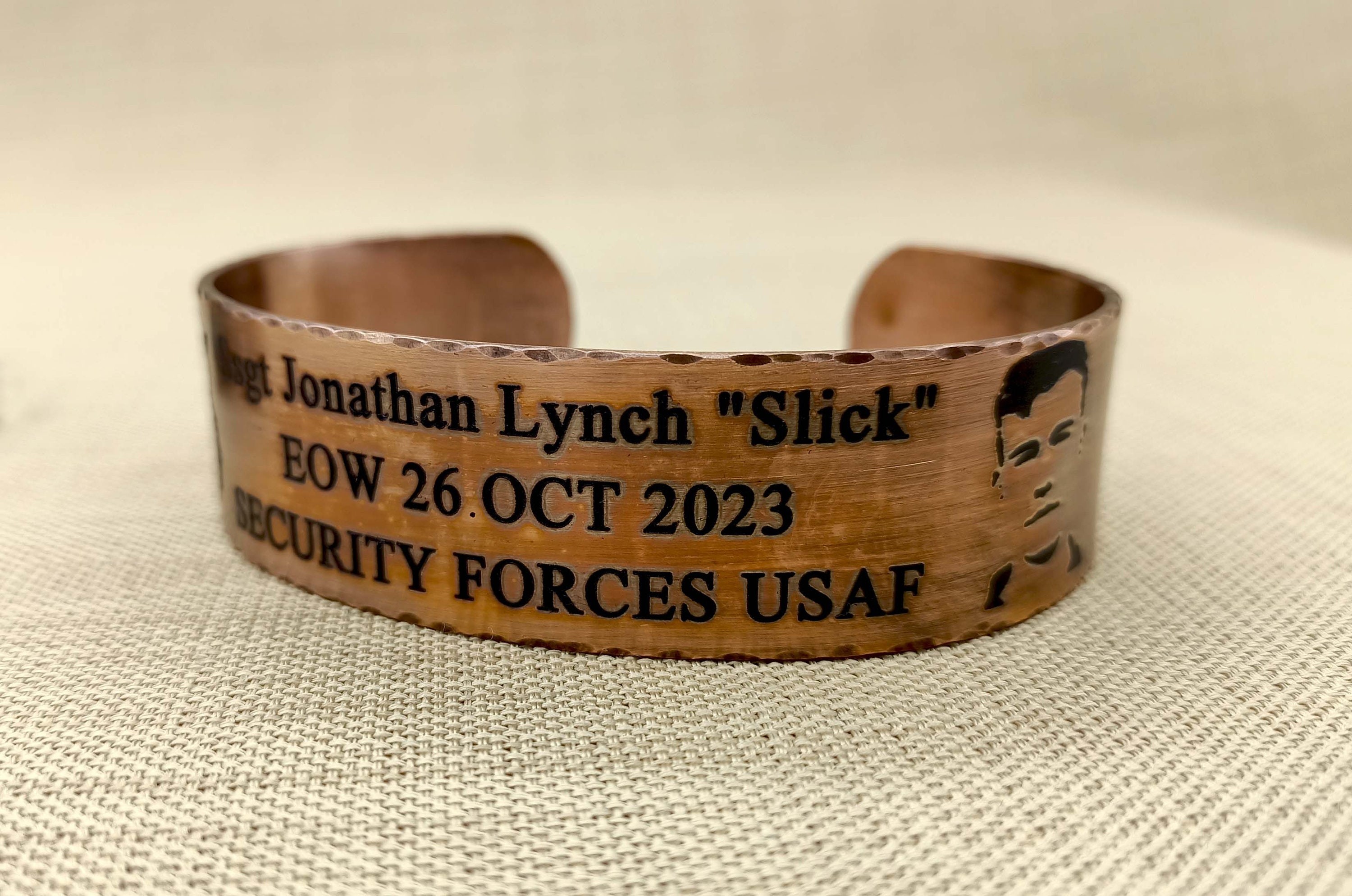 Copper Cuff Memorial Bracelet, Veteran Gifts, Military Gifts, Copper Bracelet, Remembrance Gifts for Men for Womens