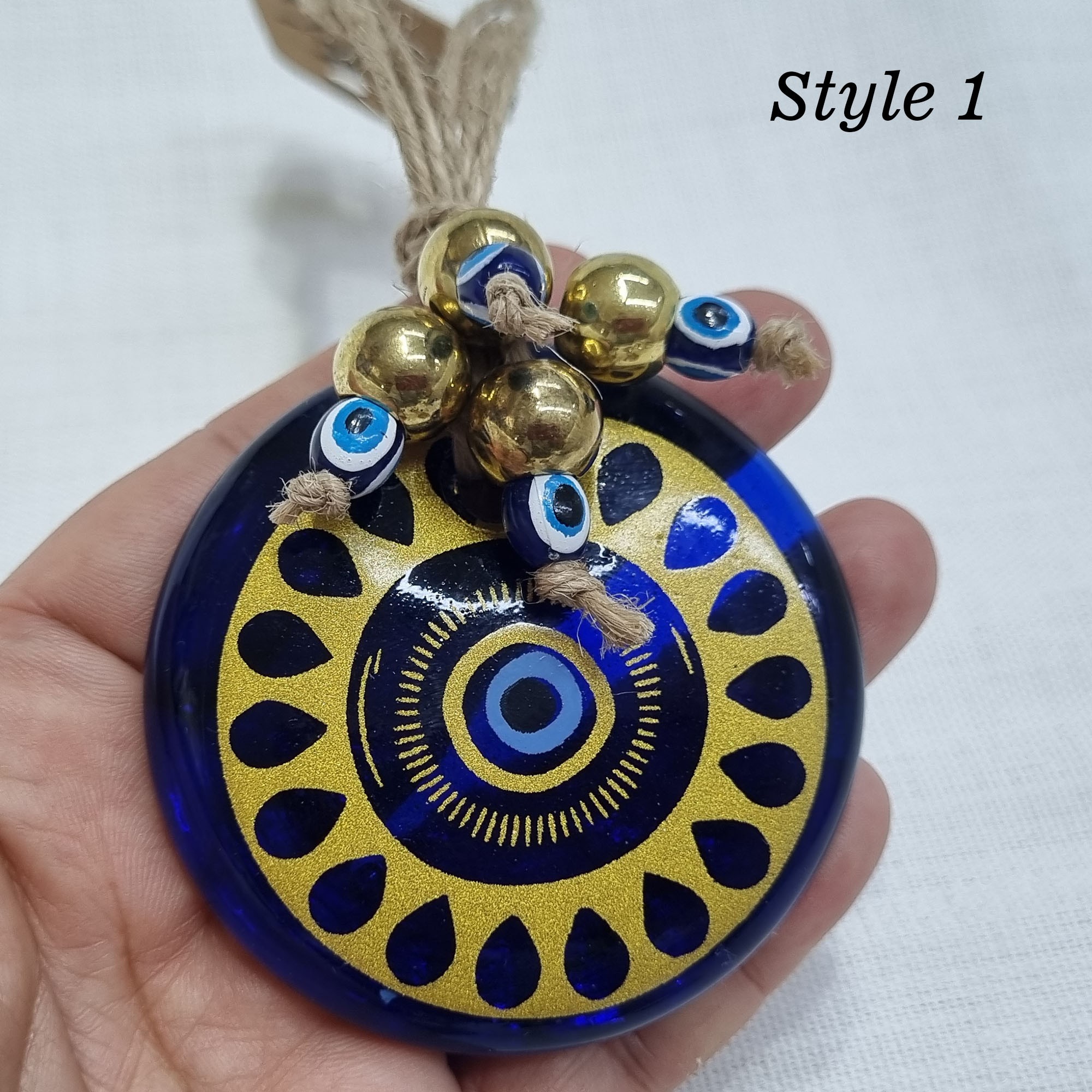Gold Accented Evil Eye Wall Hanging
