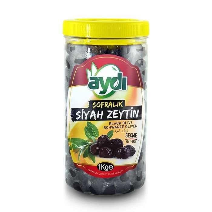 Seçme Sofralık Gemlik Siyah Zeytin 1 Kg