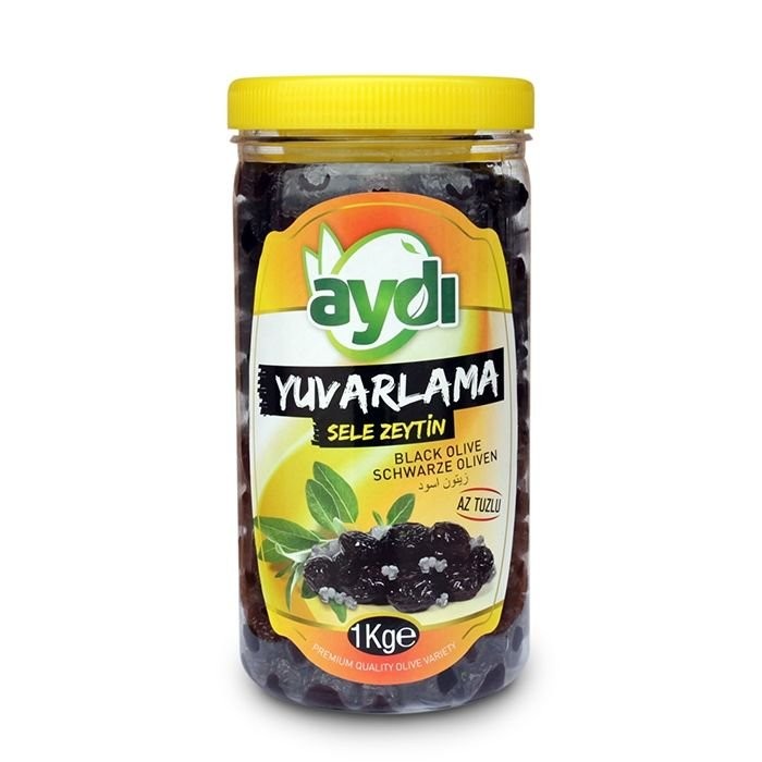 Tuzsuz Yuvarlama Sele Sofralık Gemlik Siyah Zeytin 1 Kg