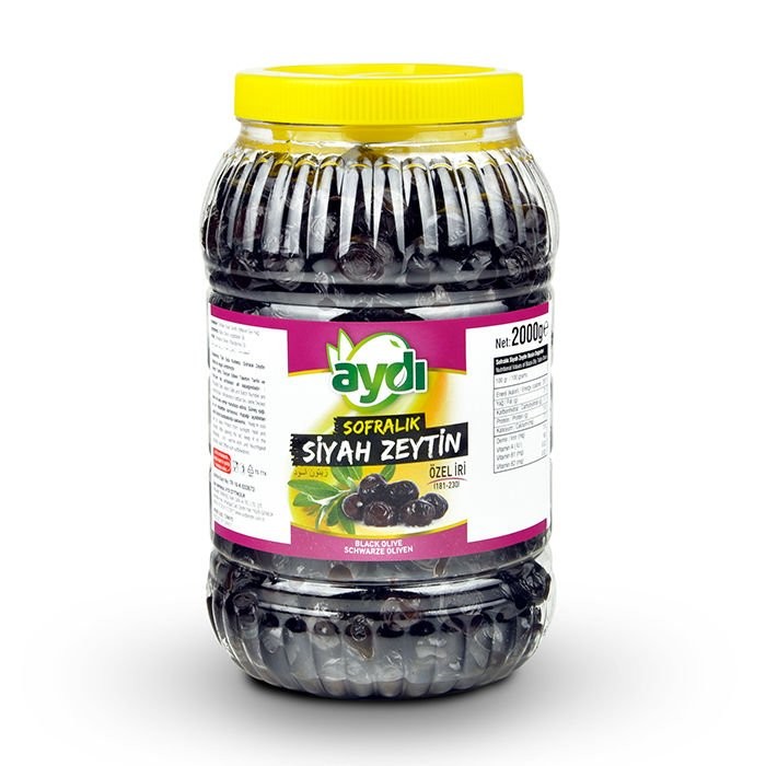 Özel İri Sofralık Gemlik Siyah Zeytin 2 Kg