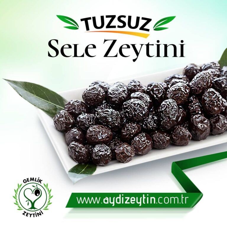 Tuzsuz Kuru Sele Sofralık Gemlik Siyah Zeytin 8kg Kampanya