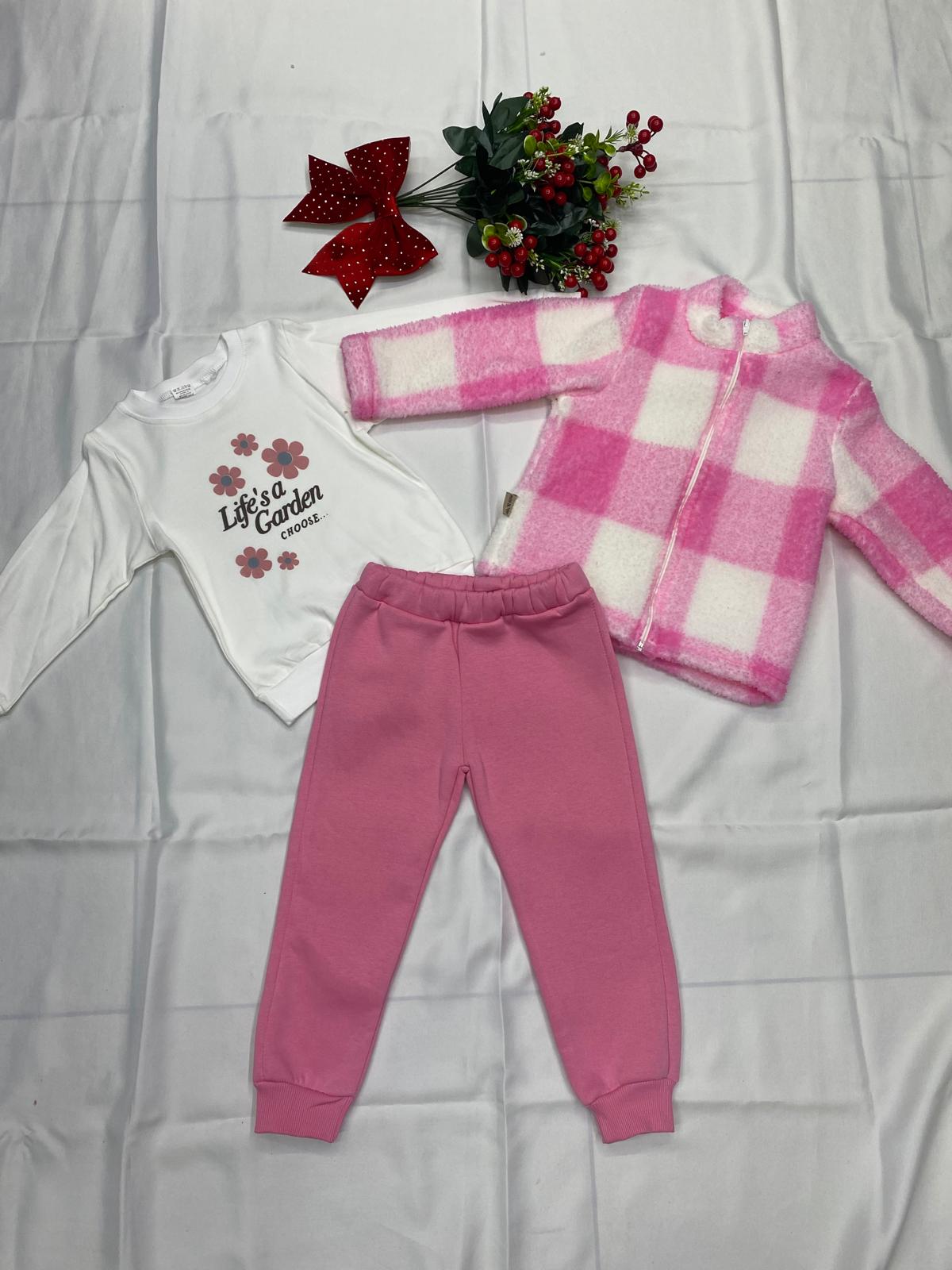 ÜÇLÜ TAKIM - AÇIK PEMBE