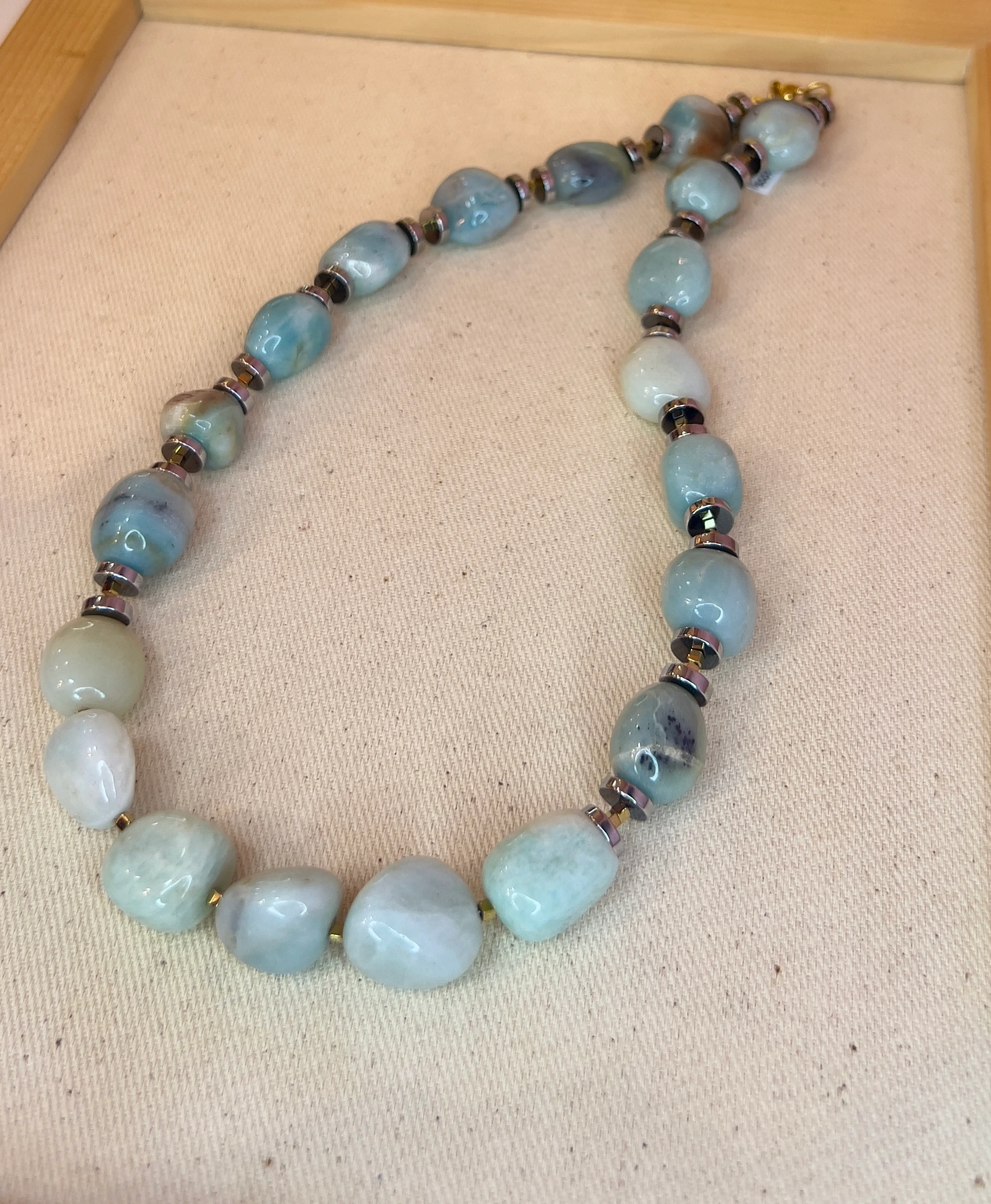 Deniz Soluğu Amazonit Kolye