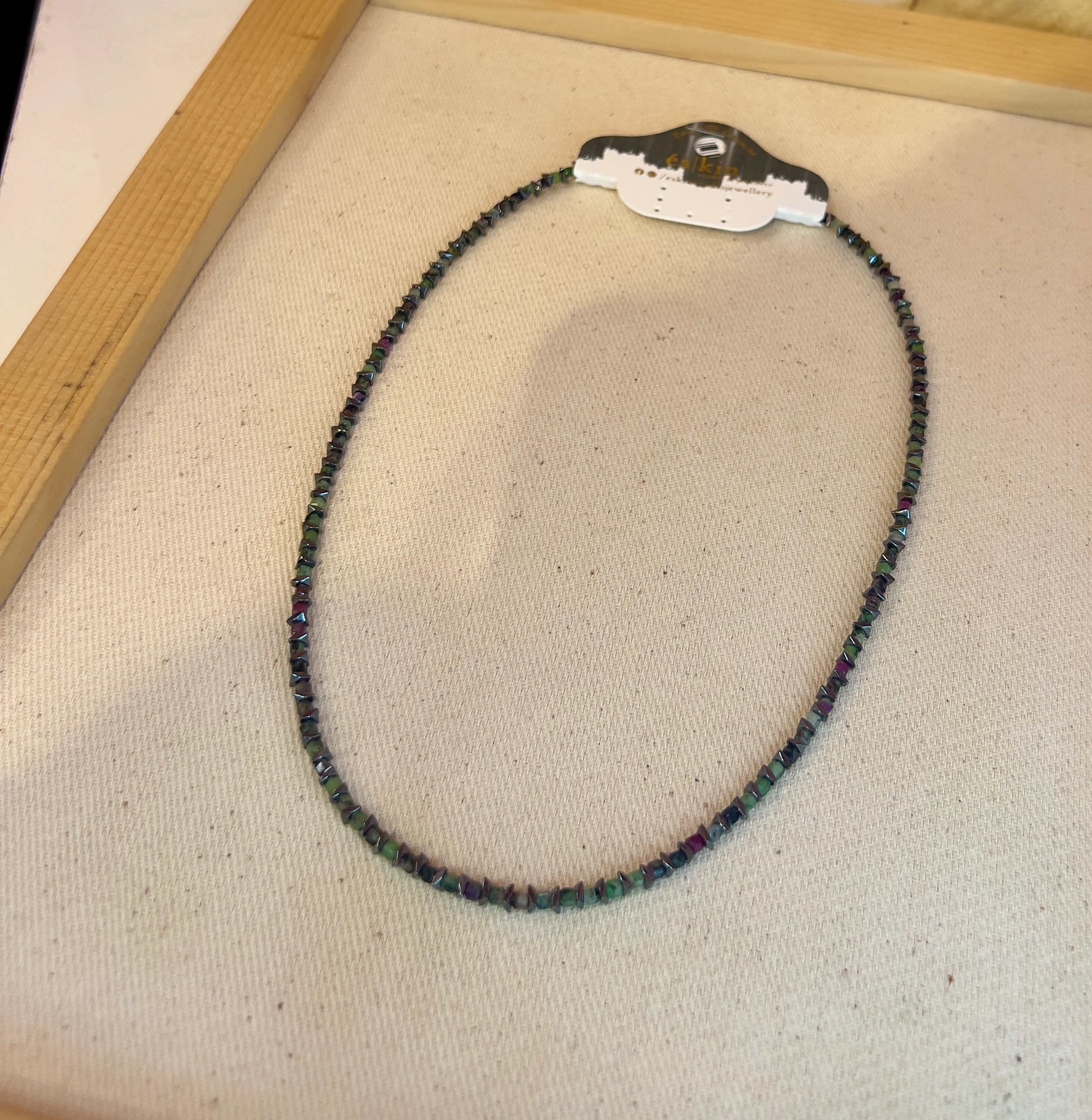  Hematit Serpantin Doğal Taş Kolye