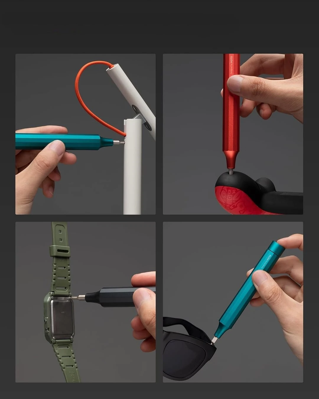 HOTO 24'ü 1 arada Hassas Tornavida Gri