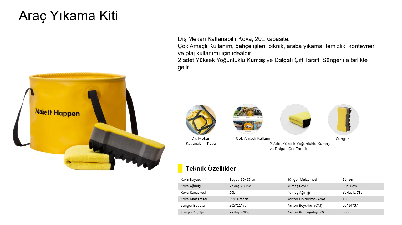 HOTO Araç Yıkama Kiti