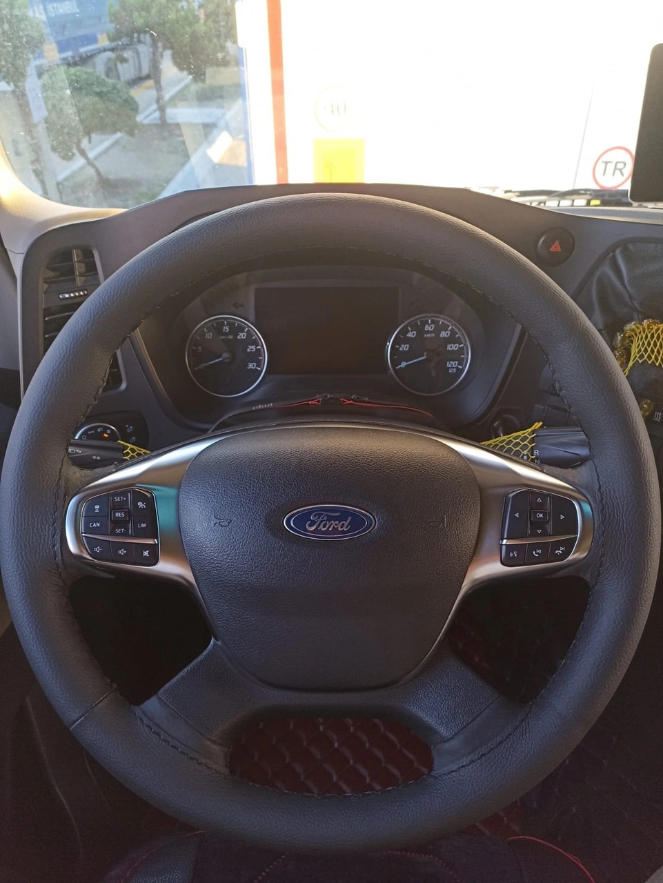 Dikişli Direksiyon Kılıfı Siyah Deri Siyah Dikişli F.or.d Fmax F Max İçin Siyah