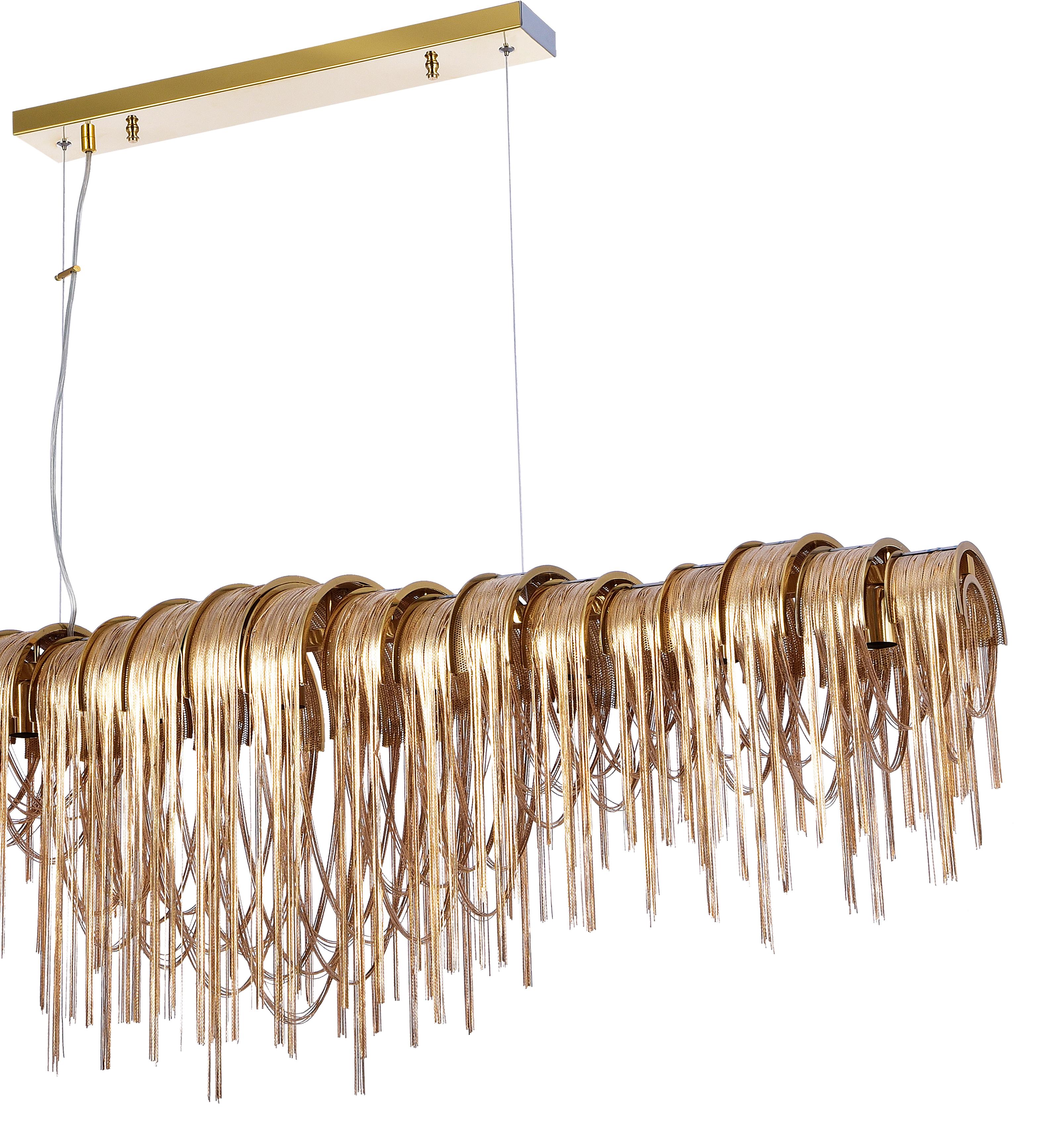 ZİNCİRLİ SALON AVİZESİ 60 CM BRONZ RENK