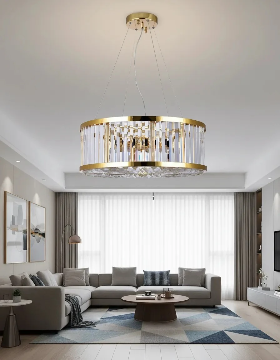 Kristal Salon Avizesi Lüks Aydınlatma SK1689