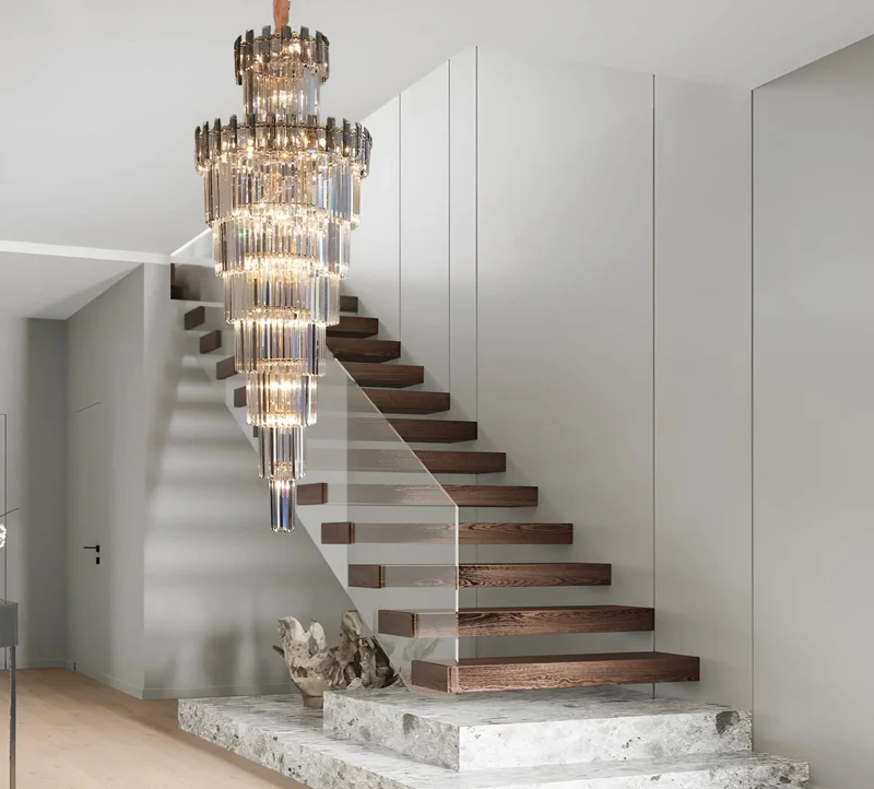 KRİSTAL TAŞLI GALERİ BOŞLUĞU AVİZE 