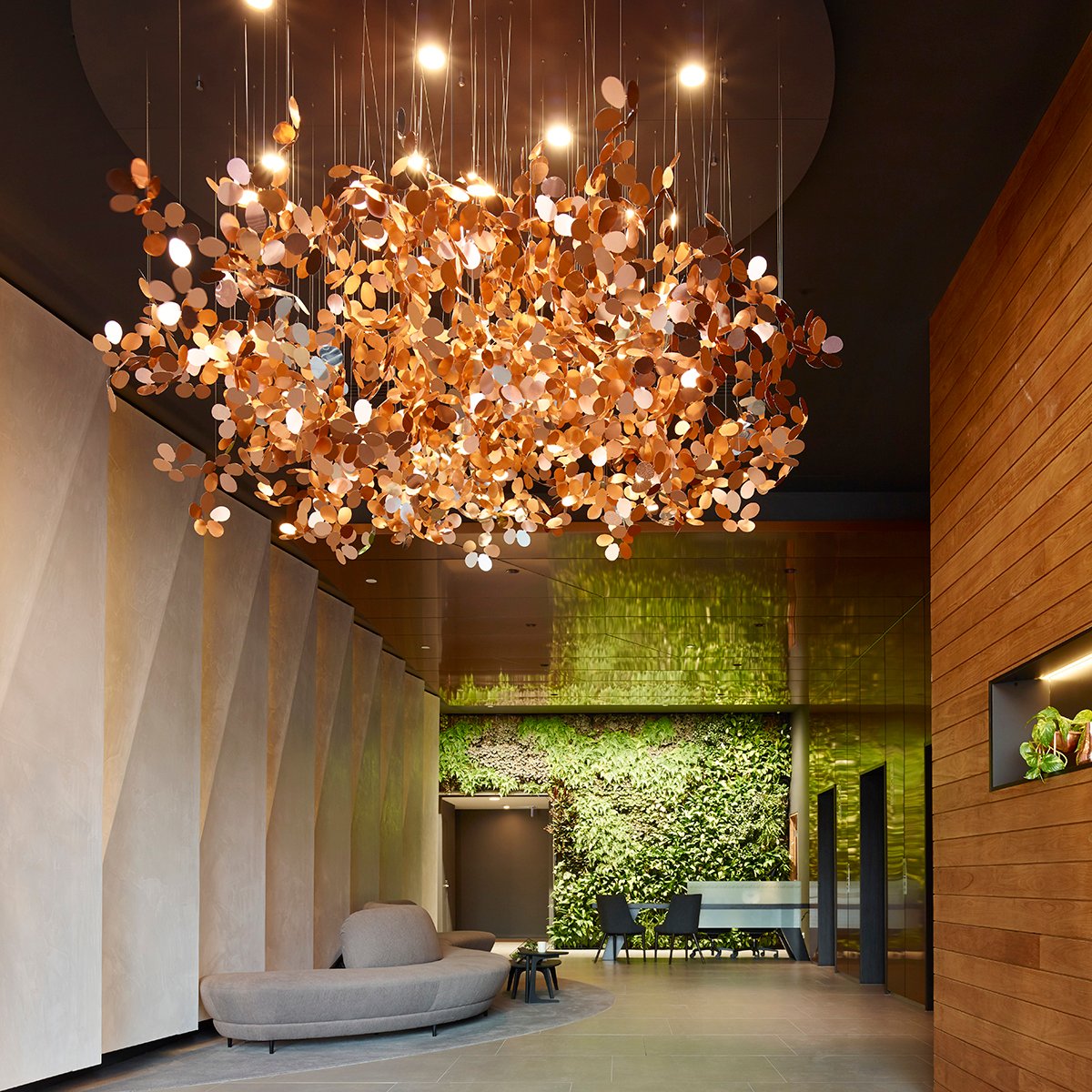 Villa Otel Lobi Avizesi Modern Lüks  Paslanmaz Metal Avizeler 