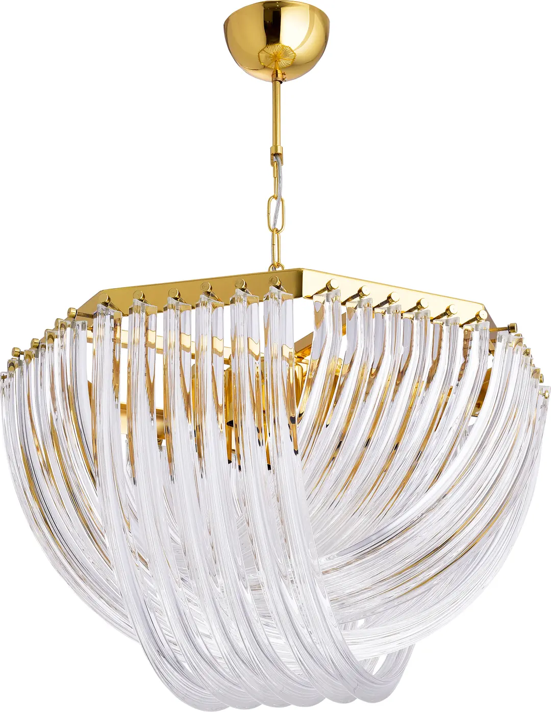 yuvarlak avize modelleri gold renk krsital taşlı SK2389