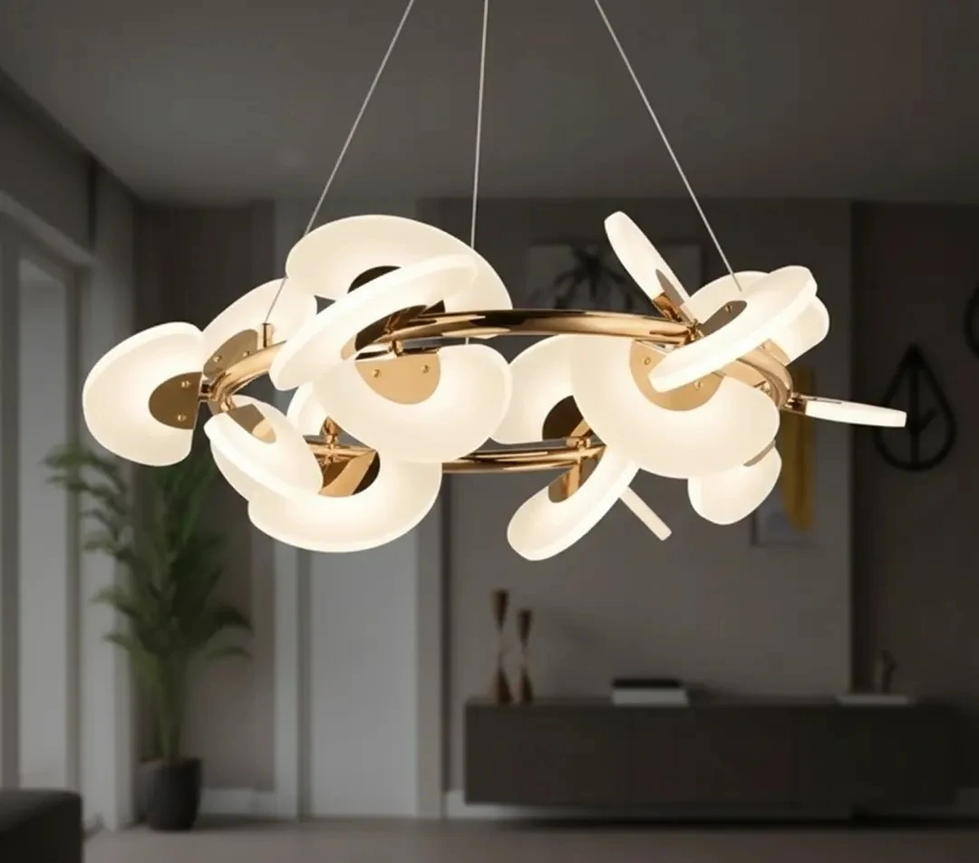 Modern Lüks LED Salon Avize – Minimal Formda Maksimum Parlaklık