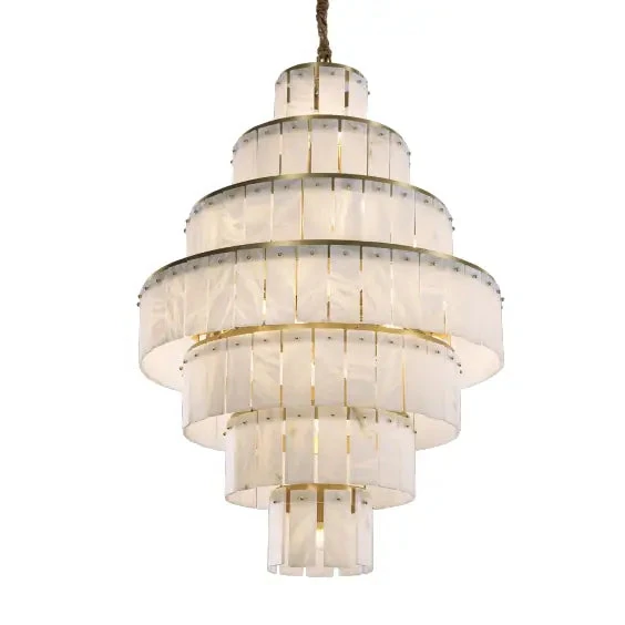 Modern Mermer Avize Galeri Boşluğu Aydınlatma 