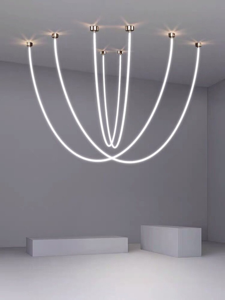 hortum led avize galeri boşluğu aydınlatma