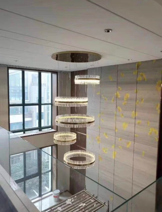 Villa Salon Avizesi Kristal Taşlı 