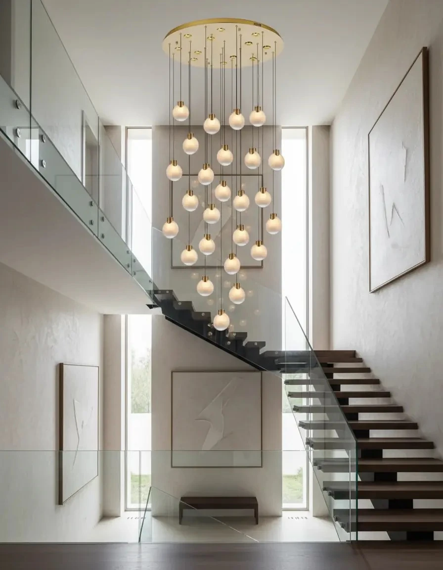 Merdiven boşluğu sarkıt avize modelleri ve fiyatları 