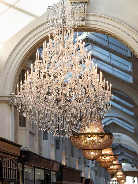 kristal taşlı restaurant avizeleri