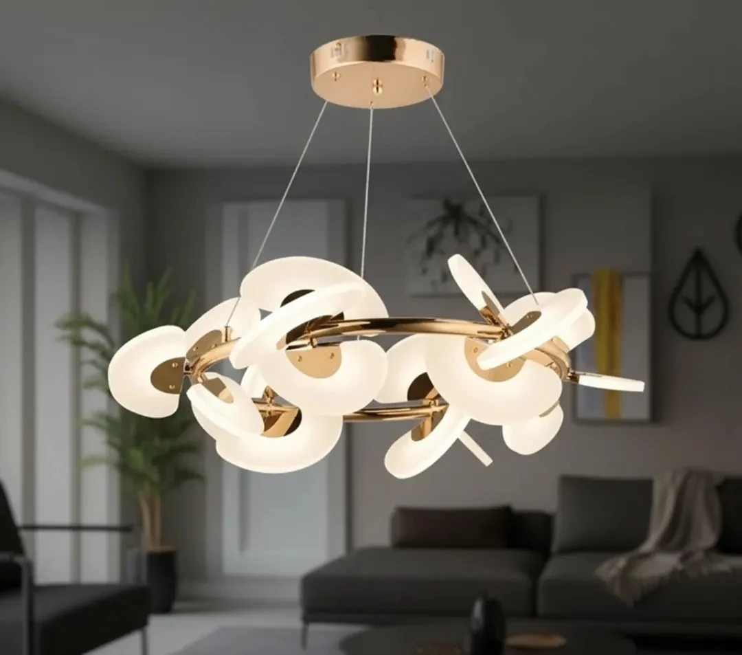 Modern Lüks LED Salon Avize – Minimal Formda Maksimum Parlaklık