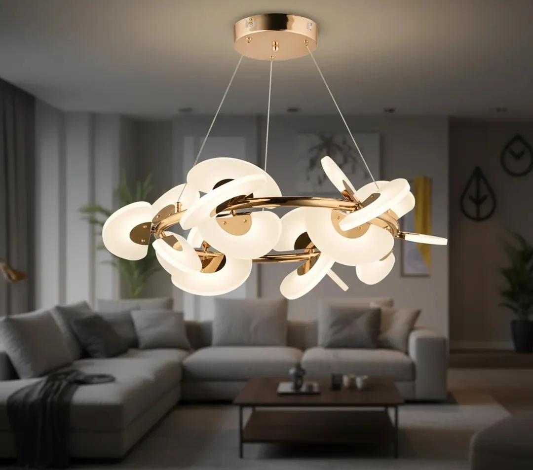 Modern Lüks LED Salon Avize – Minimal Formda Maksimum Parlaklık