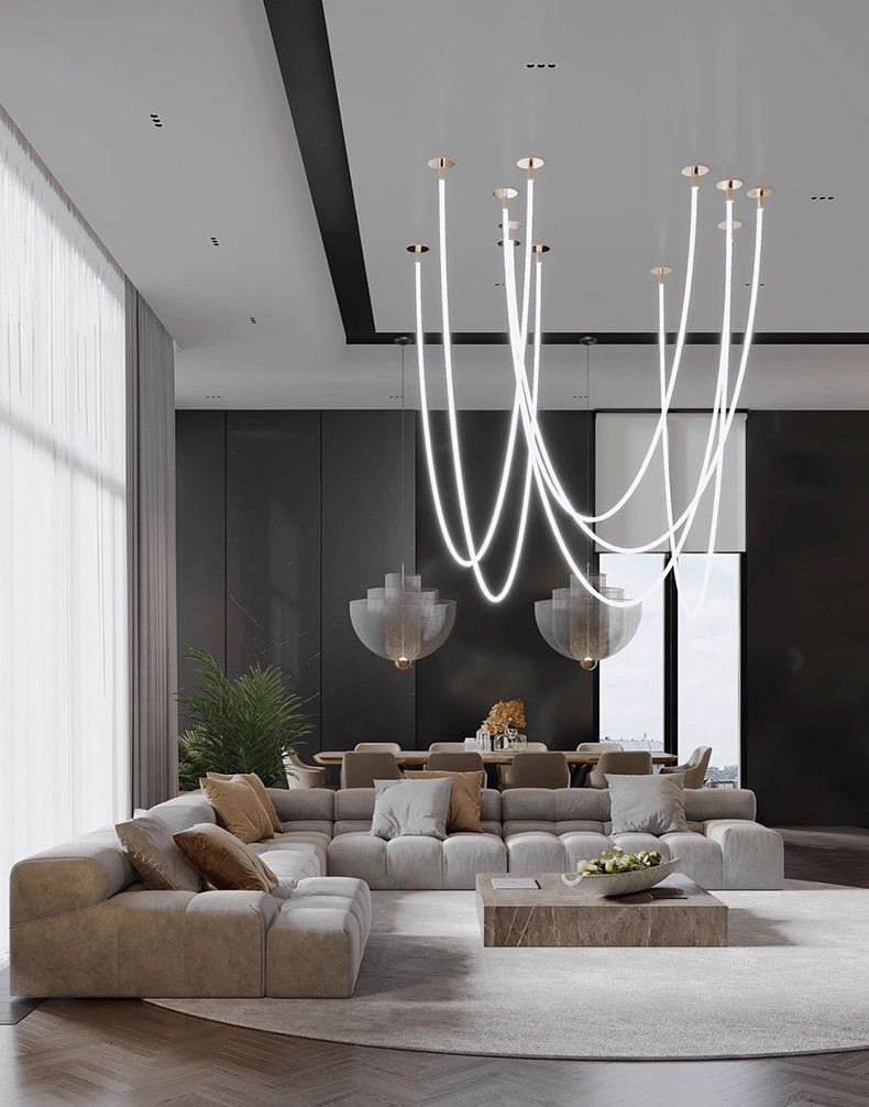hortum led avize galeri boşluğu aydınlatma