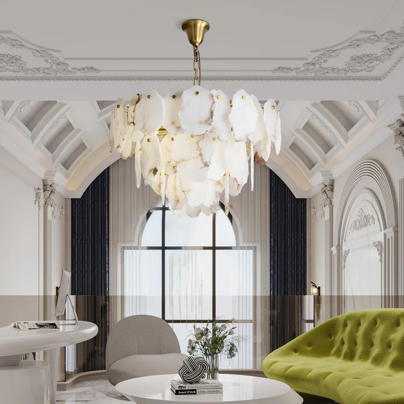 Mermer Avize Salon 3 katlı