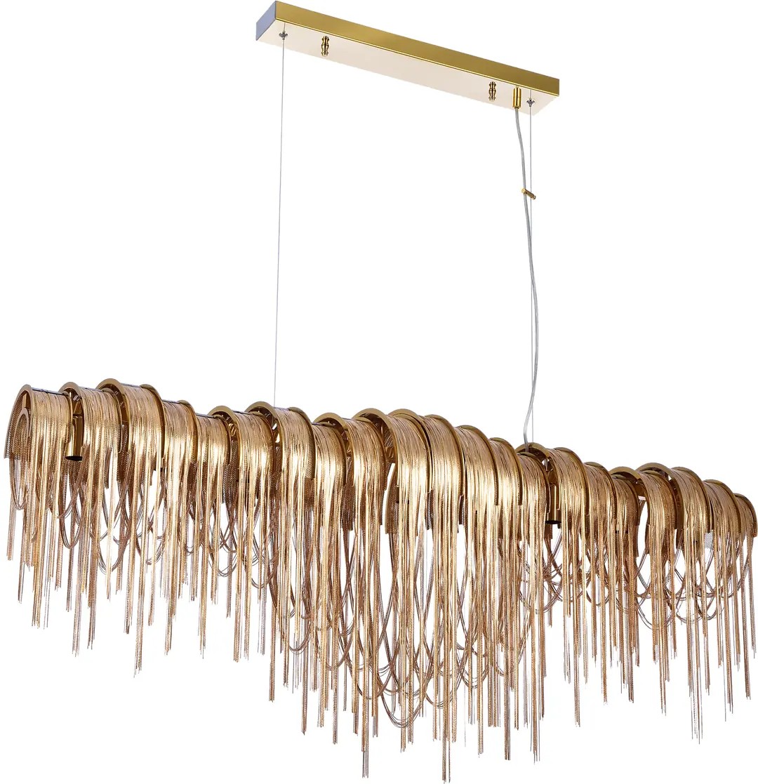 ZİNCİRLİ SALON AVİZESİ 60 CM BRONZ RENK