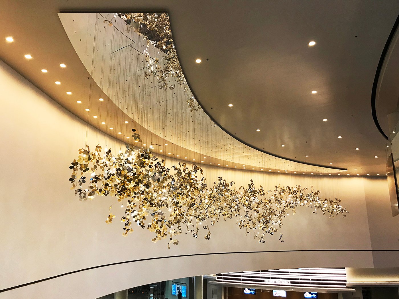 Villa Otel Lobi Avizesi Modern Lüks  Paslanmaz Metal Avizeler 