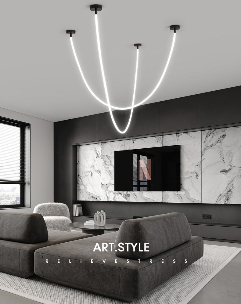 hortum led avize galeri boşluğu aydınlatma