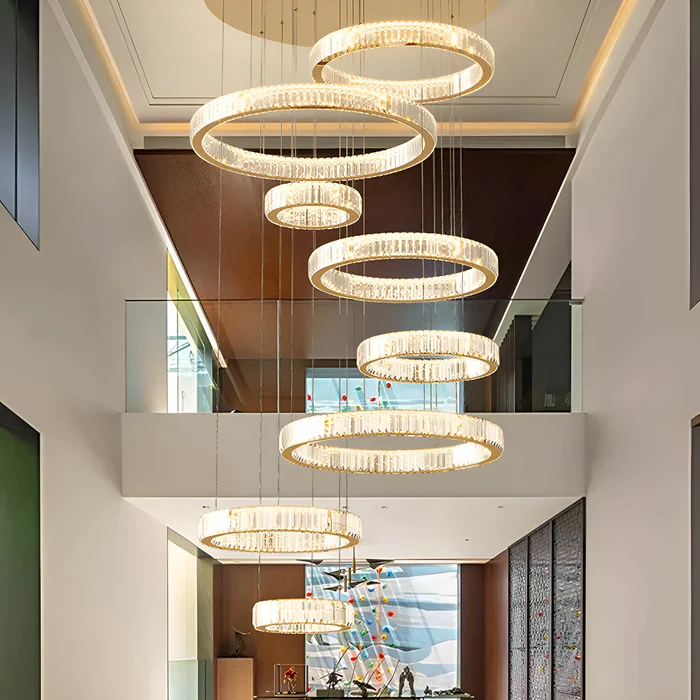 Galeri Boşluğu Sarkıt Avize Modern Villa Merdiven Avizesi