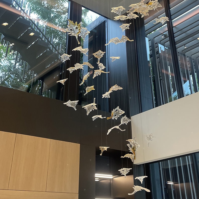 Lüks Galeri boşluğu avizeleri