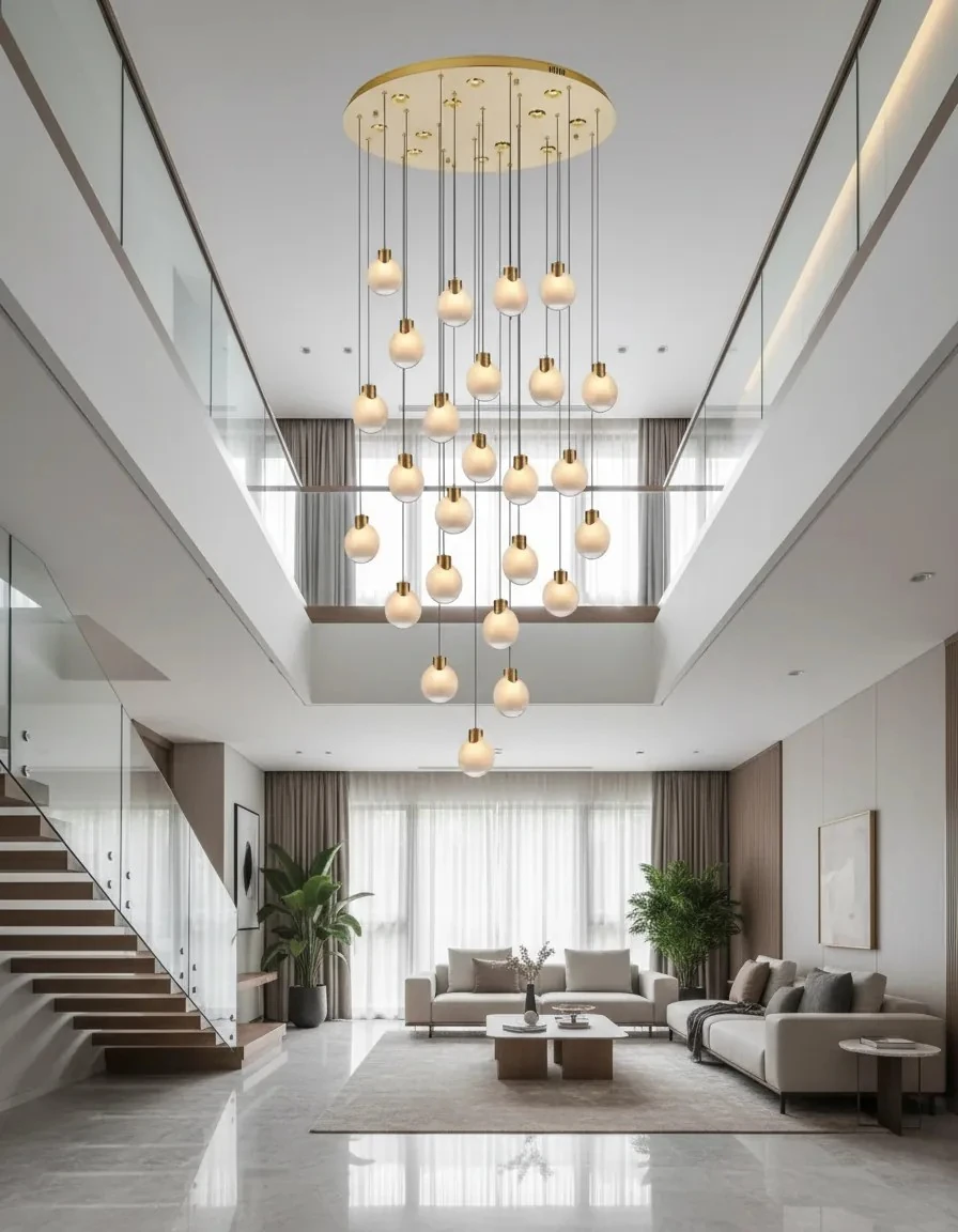 Merdiven boşluğu sarkıt avize modelleri ve fiyatları 